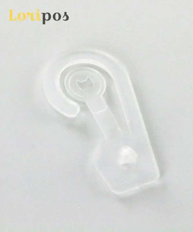 200pcs/lot Plastic Display Hooks Shirt Dress Underwear Sock Gloves Clip Hanger Bag Package Header Hook Clothes Hangers