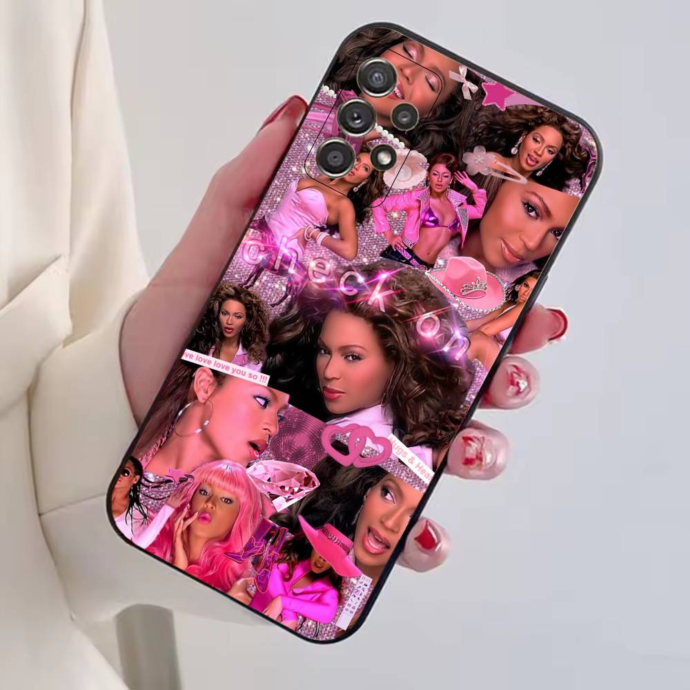 Singer B-Beyonce Phone Case For Samsung S25,S24,S21,S22,S23,S30,Ultra,S20,Plus,Fe,Soft Silicone Black Cover