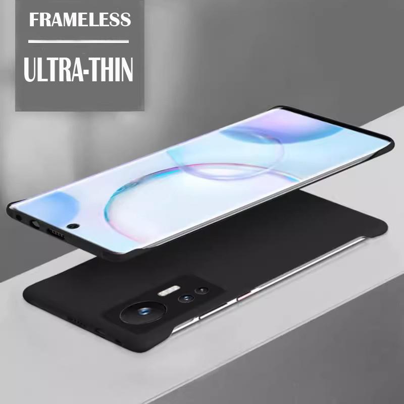 Безрамный тонкий матовый жесткий чехол-накладка из ПК для Xiaomi 12 12x 12s бамперные чехлы mi 12 Pro 12T противоударный чехол Fundas Coque