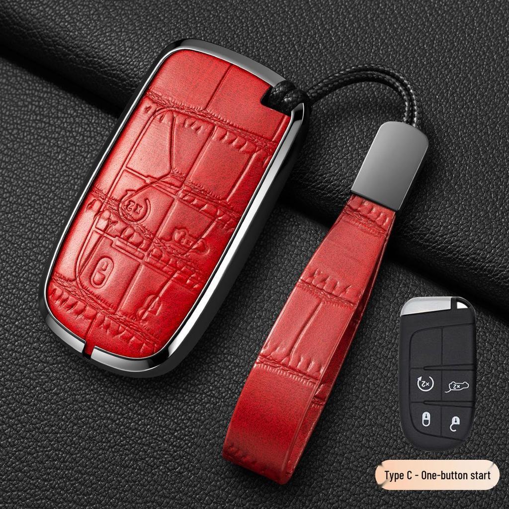 Чехол для ключей Jeep для Compass, Cherokee, Renegade, Grand Cherokee, Commander - Прочная сумка-кошелек с застежкой-пряжкой