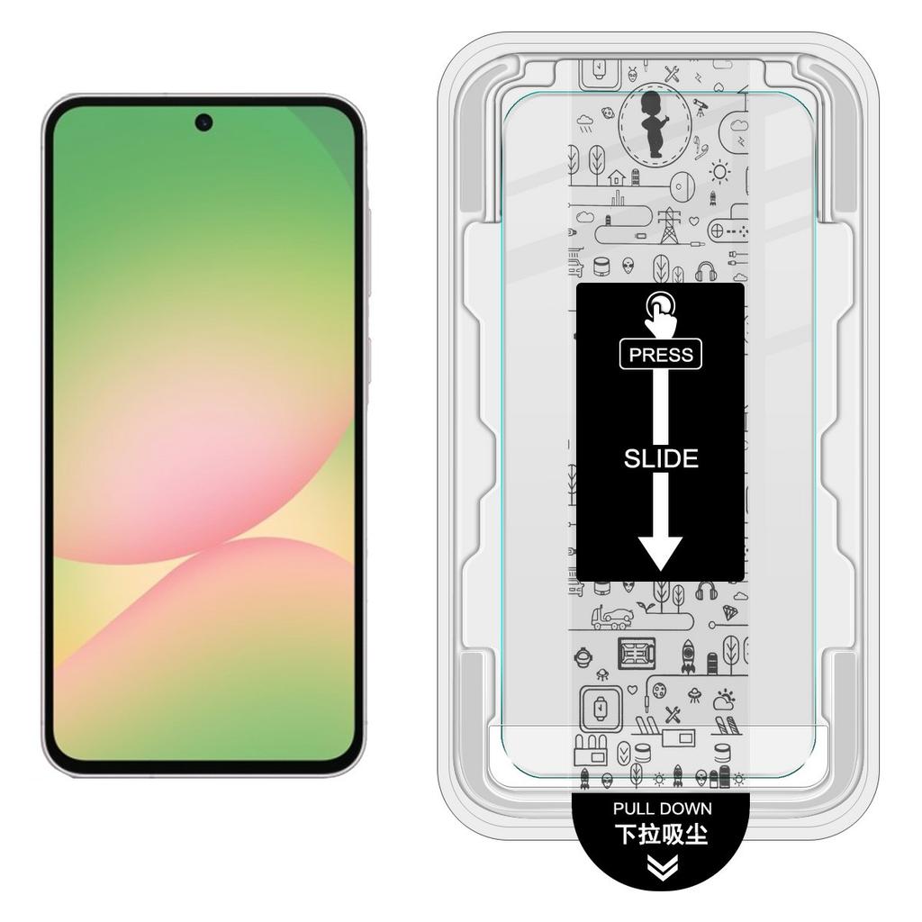 IMAK H Series Защитное стекло для экрана Samsung Galaxy A54 5G Пленка для установки без пыли (Разблокировка отпечатком пальца)