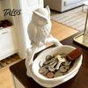 Talos 3D-печатный поднос-хранилище в виде совы, большой емкости и ветка-подставка для украшений, ключей, монет, декоративный настольный органайзер, для прихожей дома