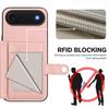 For iPhone Air Case RFID Blocking Card Holder Kickstand TPU+PU Leather Phone Back Cover