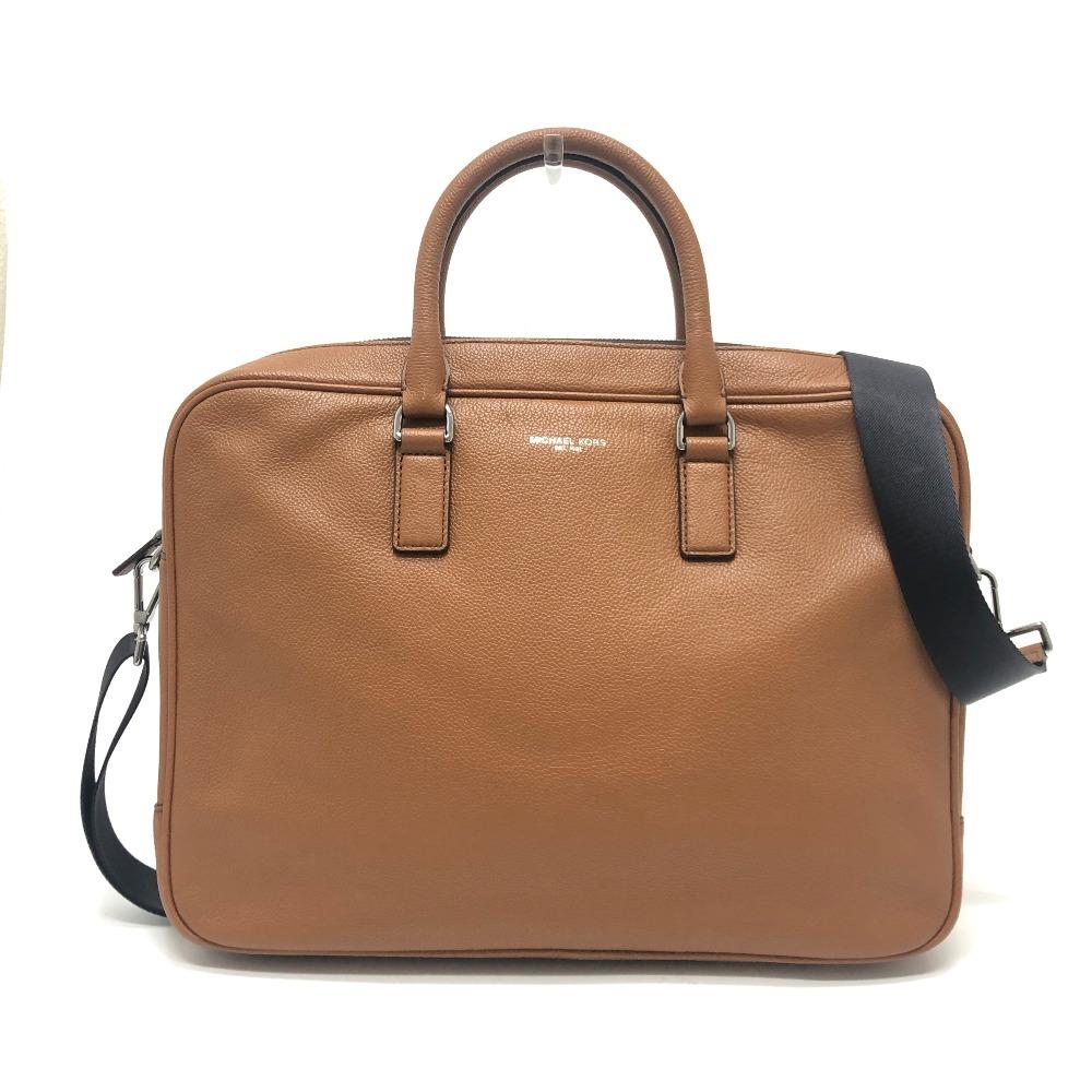 Michael Kors Сумка с логотипом 2WAY Портфель Сумка для документов Деловая сумка Кожаная Коричневая