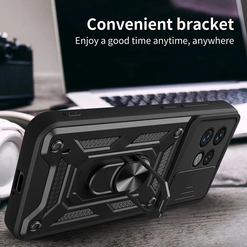 Armor Case For Motorola Moto Edge 40 Neo 30 Pro Fusion Ultra Plus 2023 Cover Lens Protection Ring Magnetic Holder Coque