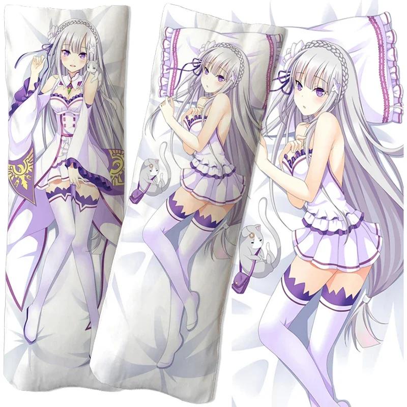 Аниме Ре:Zero Emilia Rem Ram Dakimakura наволочка наволочка обнимающая наволочка для тела игра отаку наволочка