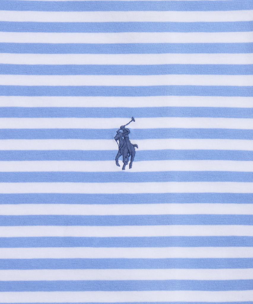 POLO RALPH LAUREN Футболка в полоску с индивидуальным кроем Slim Fit из джерси - Синяя