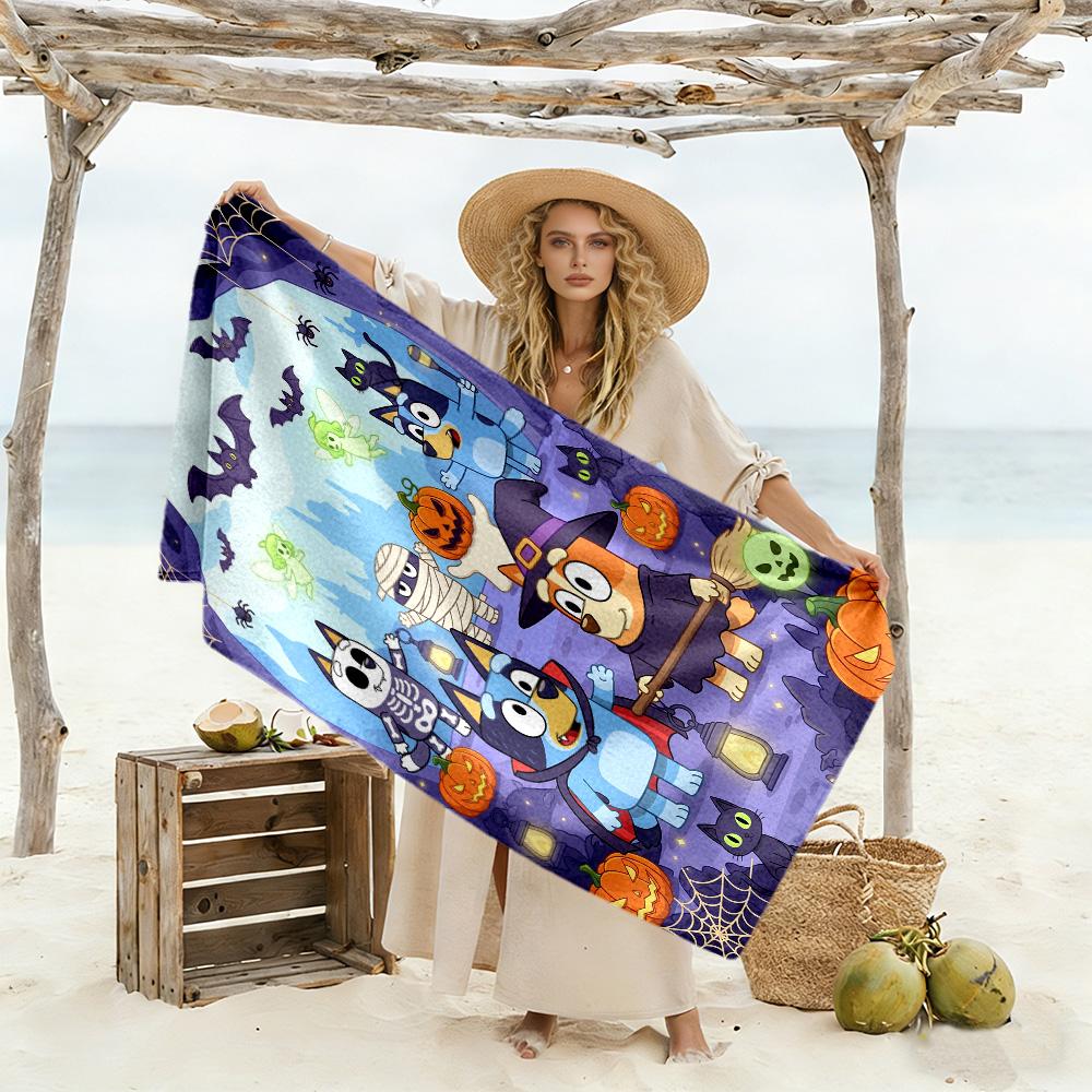 Blue Paws Adventure Beach Towel High Absorbency & Quick-Dry Comfortable Lightweight