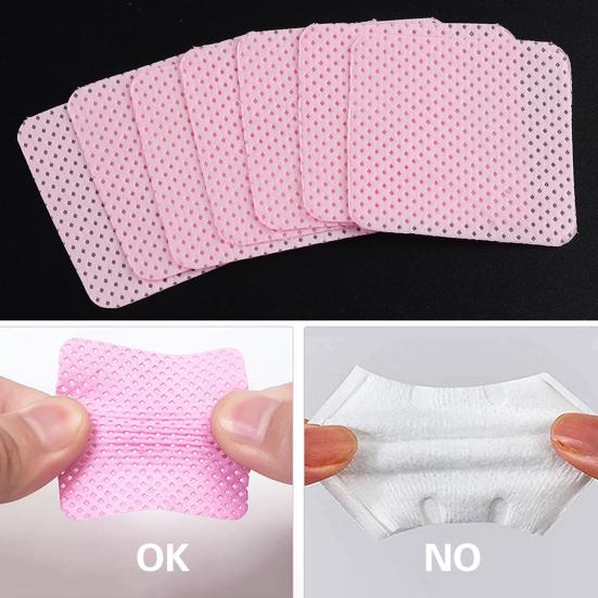 1000Pcs Lint-Free Nail Wipes Absorbent Gel Nail Polish Remover Pads Soft Glue Cleaning Wipes Eyelash Extension Gel Washing Accessories Nail Supplies