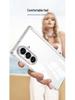 Магнитный чехол-подушка Samsung Z Fold7 в минималистичном стиле - Прозрачный, с полным покрытием шарнира, для мужчин и женщин