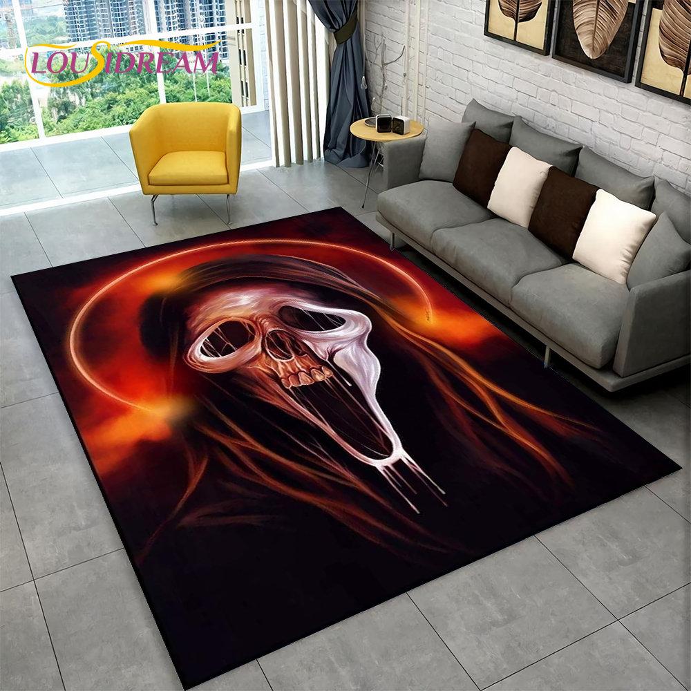 Коврик из мультфильма с персонажем фильма ужасов Чаки пила, ковер для гостиной, спальни, дивана, коврик для украшения, нескользящий напольный коврик