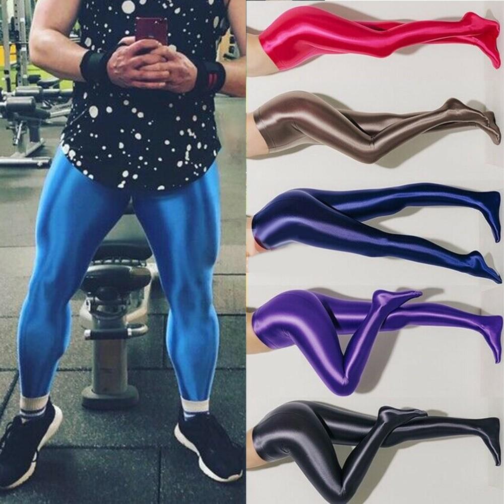 Блестящие мужские маслянистые открытые чулки для танцев в ночном клубе женские 1 шт.