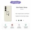 For Samsung Galaxy A17 5G Case Black Love Pattern Printing Straight Edge TPU Phone Back Cover