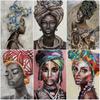African Black Woman Graffiti Art Picture Canvas Painting Poster Abstract African Girl Living Room Bedroom Bedside Decoration