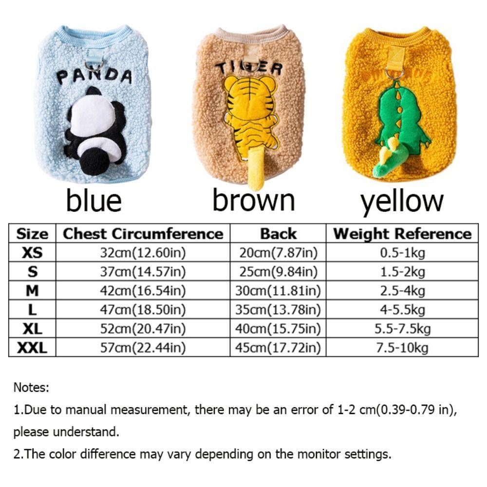 Теплый плюшевый жилет для собак с изображением динозавра, зимняя одежда для кошек, двуногая одежда для кошек и собак