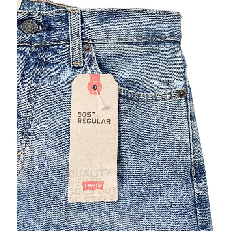 Levi's Джинсы мужские синие умеренной посадки прямые 00505-1456