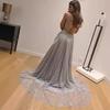 2025 весна и лето новая женская одежда новое платье без рукавов с V-образным вырезом длинное платье
