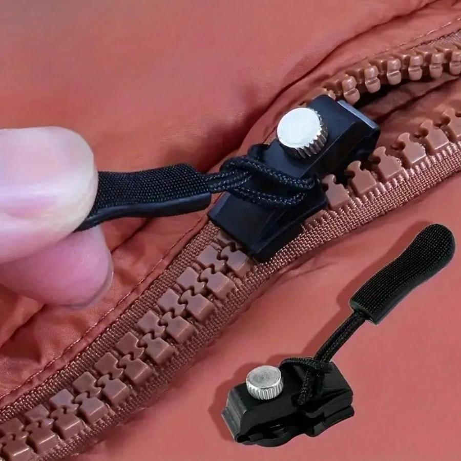 12Pcs Universal Zipper Repair Kit Quick Instant Detachable Zipper Head Replacement Zipper Slider Pull Jacket Bags Coat DIY Sew