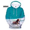 Fashion Mens Animal Hoodies 3D Printed Love Horse Sweatshirt Hoodie Harajuku Spring Autumn Streetwear Unisex Casual Tracksuit