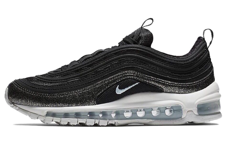 Nike Air Max 97 Синтетическая кожа Устойчивая к истиранию Низкие детские кроссовки для бега Черный Подростковые AH9153-001