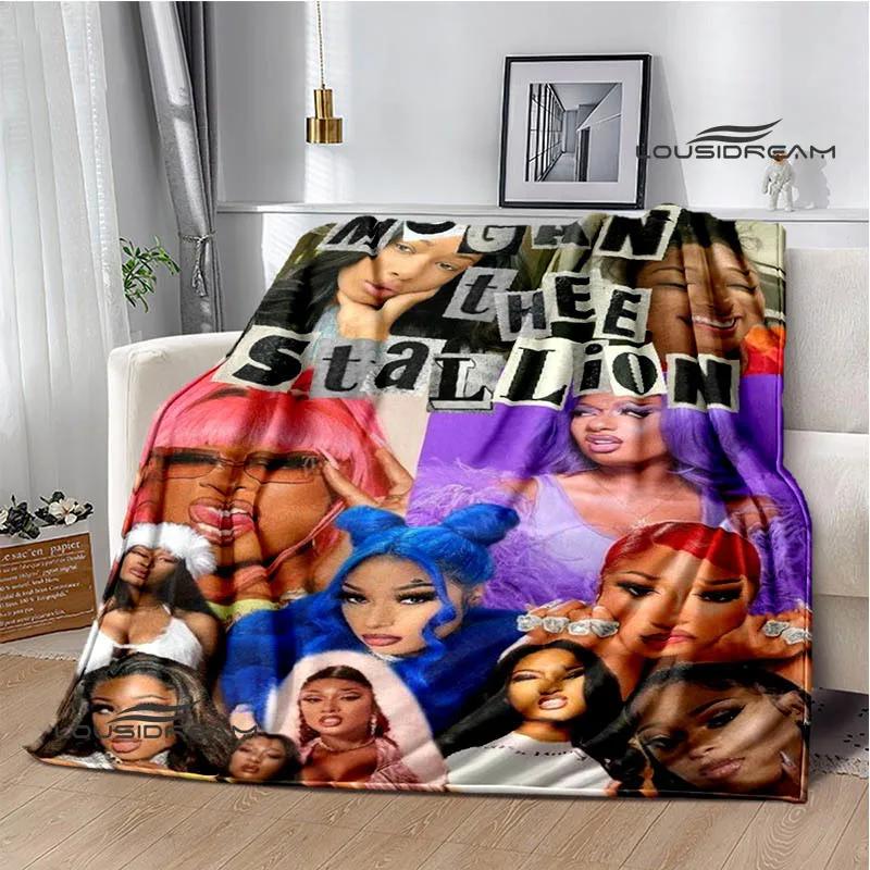 Фланелевое одеяло Megan Thee Stallion Мягкое Уютное Теплое Пледы Постельное белье Подарок на день рождения