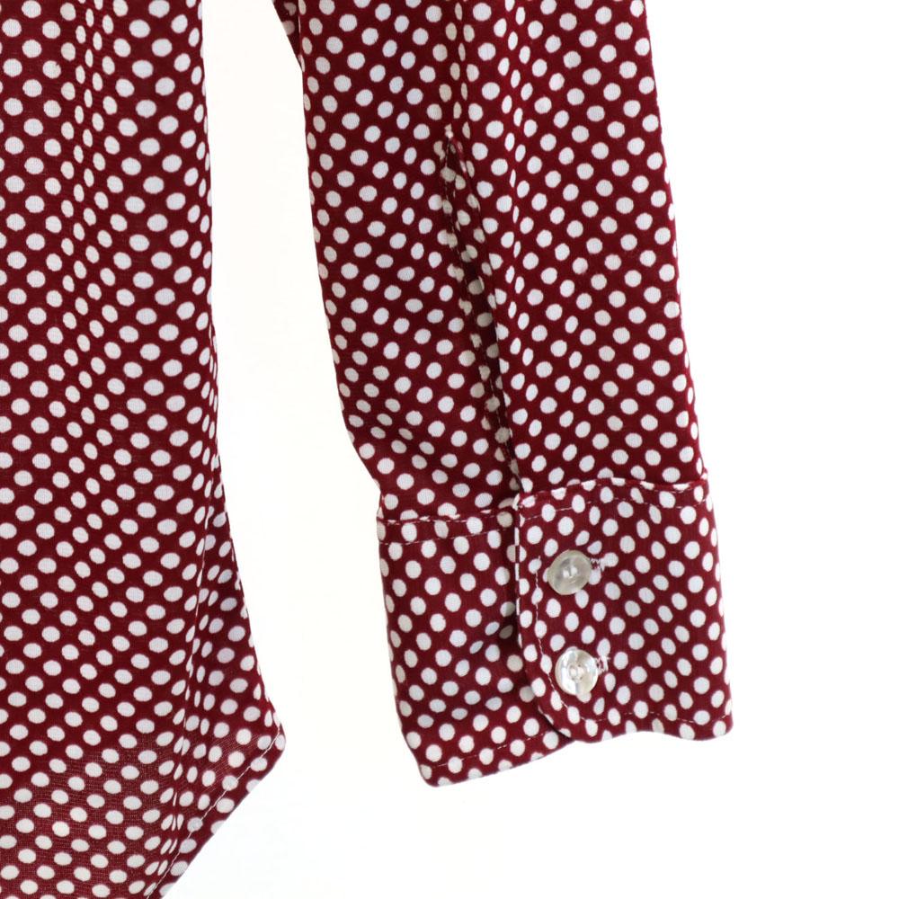 MEDICI 70-е винтажная рубашка с длинным рукавом в горошек 15-32 в горошек мужская б/у