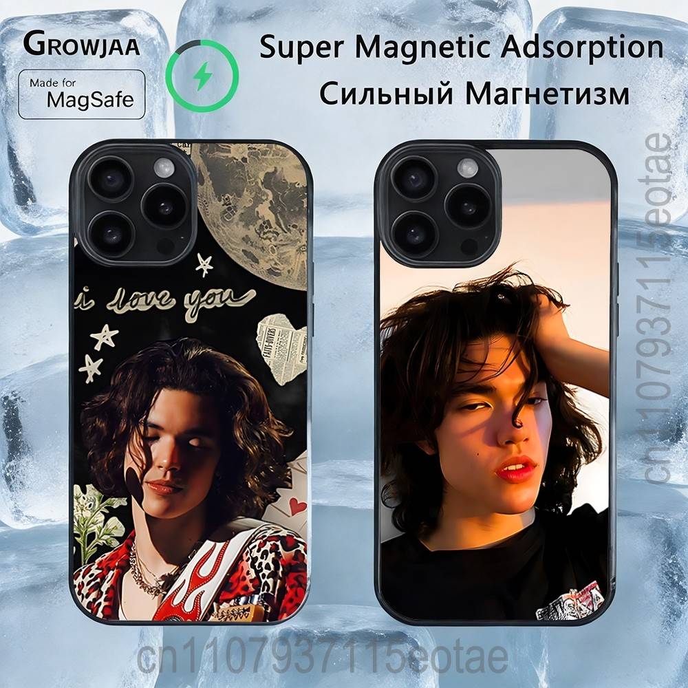 Магнитный чехол для телефона Singer C-Conan G-Gray Для IPhone 14 16 17 13 12 11 15 Pro Max Plus Для Magsafe Беспроводная зарядка Чехол
