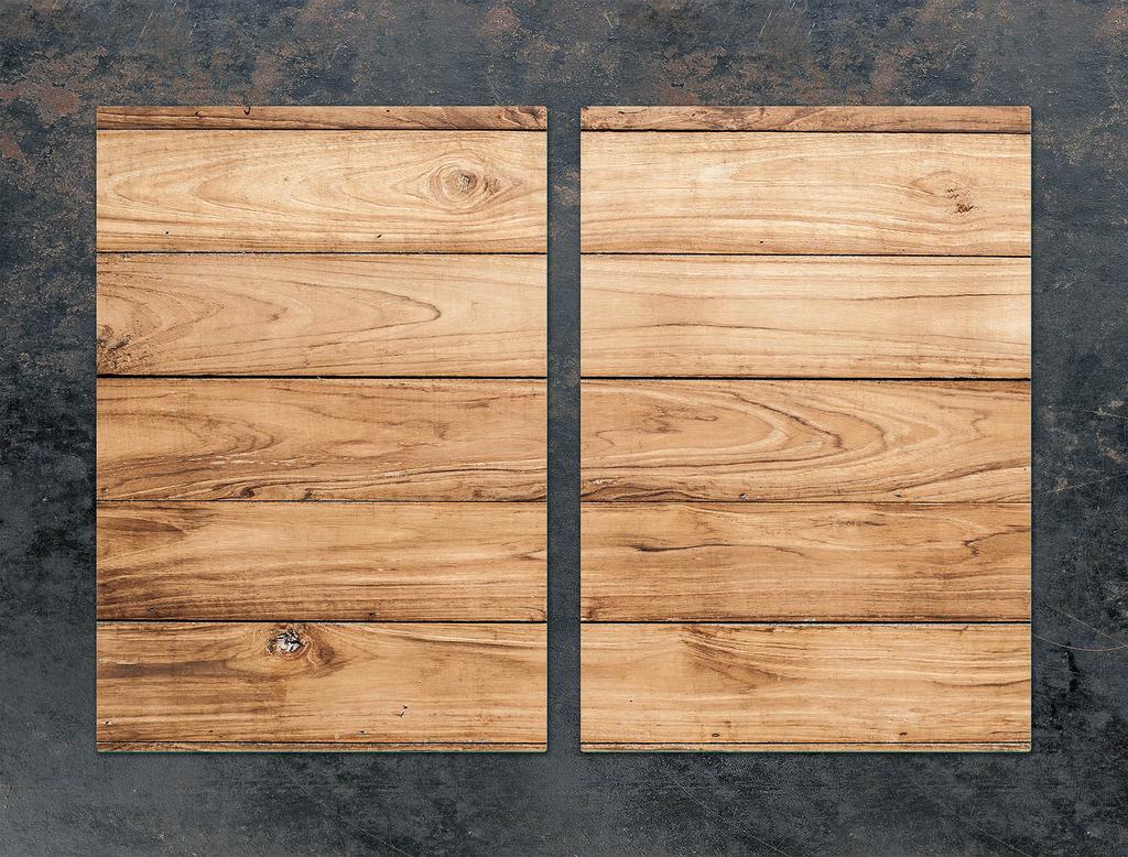СТЕКЛЯННАЯ ЗАЩИТНАЯ ПАНЕЛЬ ДЛЯ КУХНИ 2x35x52 ДЕРЕВО