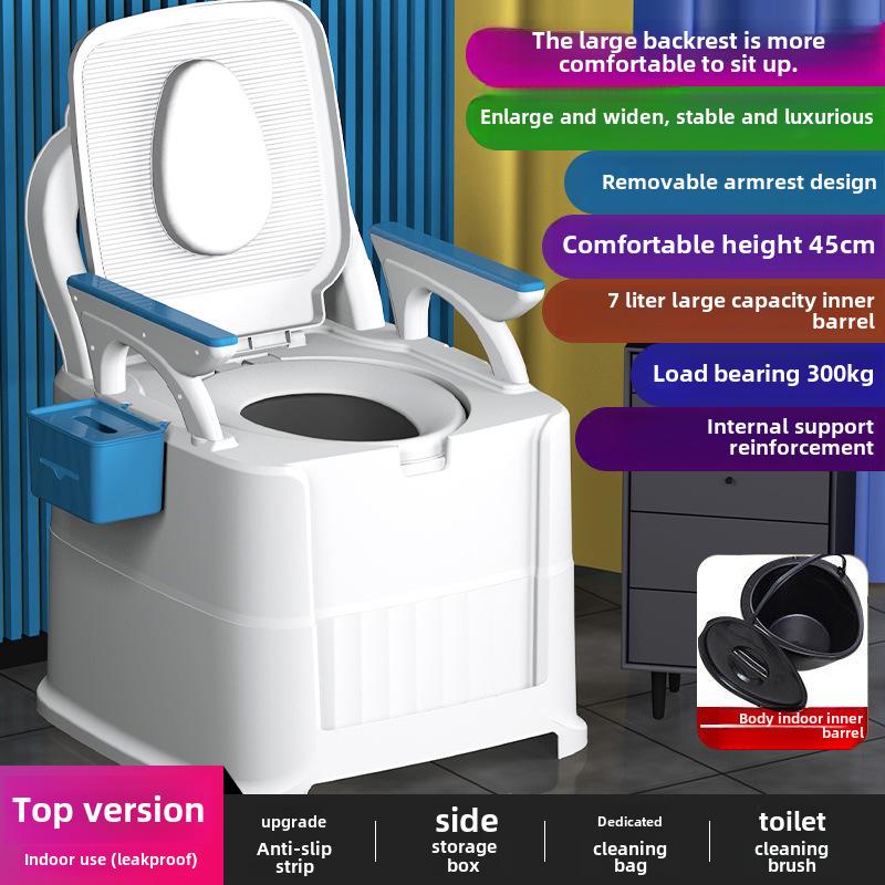 Portable Adult & Elderly Deodorant Toilet Stool for Home