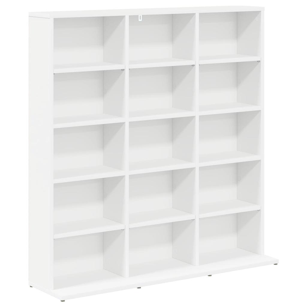 CD Shelf White 96 x 23.5 x 97.5 cm Particleboard