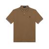 Polo SS24 Logo Embroidered Straight Fit Short Sleeve Polo Shirt Men Polo Shirts Brown 710844275-031