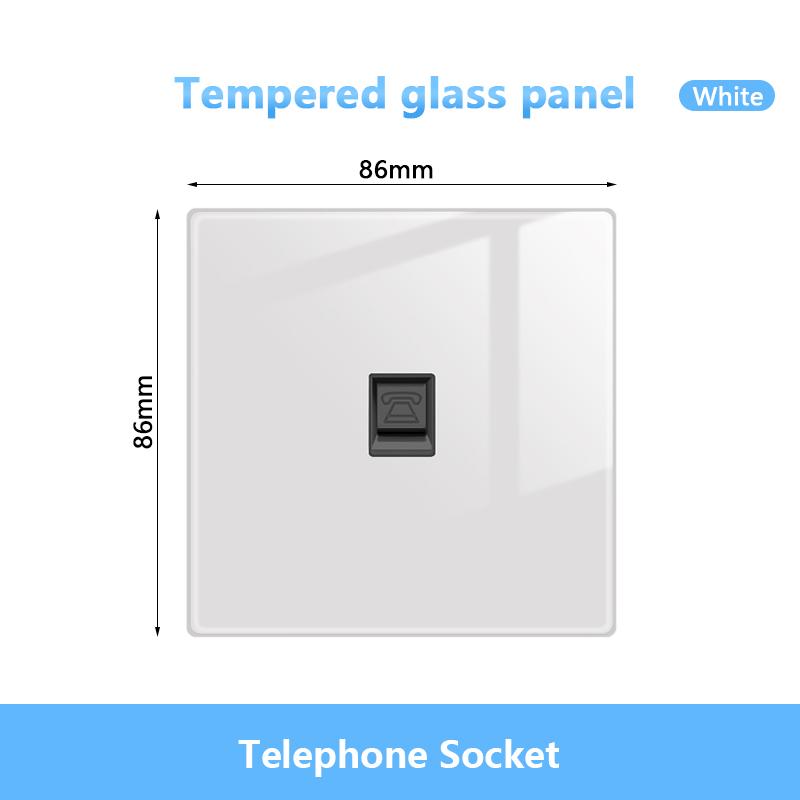 Белый светодиодный индикаторный световой выключатель Панель стеклянная клавиша пианино Самовосстанавливающийся настенный выключатель розетка, UK FR EU Универсальная электрическая розетка USB