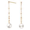 Earrings K18 Yellow Gold Ayako Pearl Chain AGVA1434 PA [Vendome Aoyama] [Official]