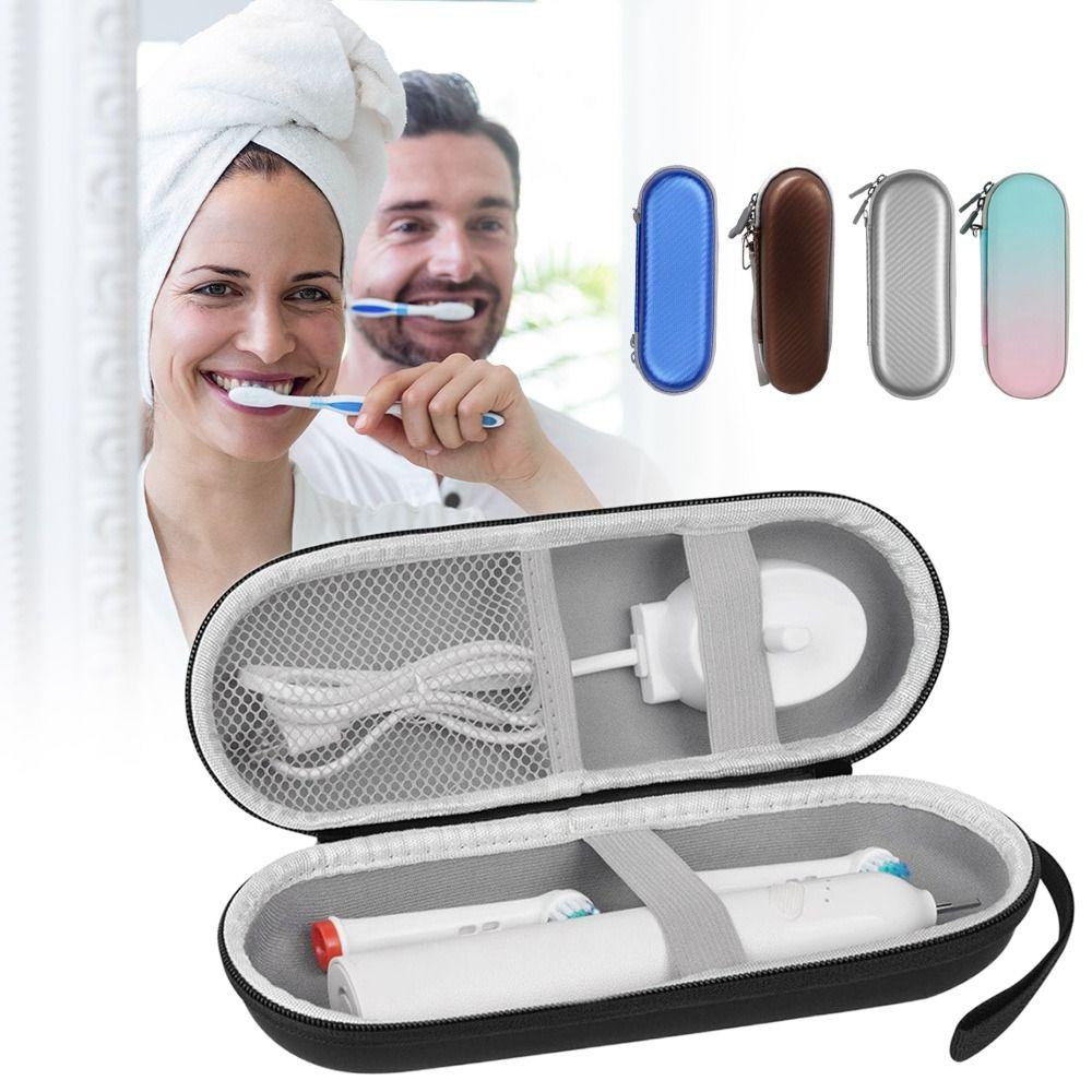 Hard Shell Tooth Brush Holder EVA Toothbrush Charger Organizer for Travel Journey