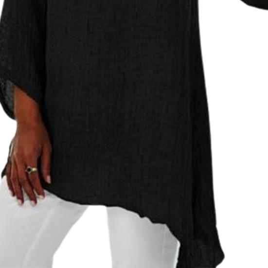 Удобная осенняя блузка, женская футболка с длинным рукавом, свободный топ