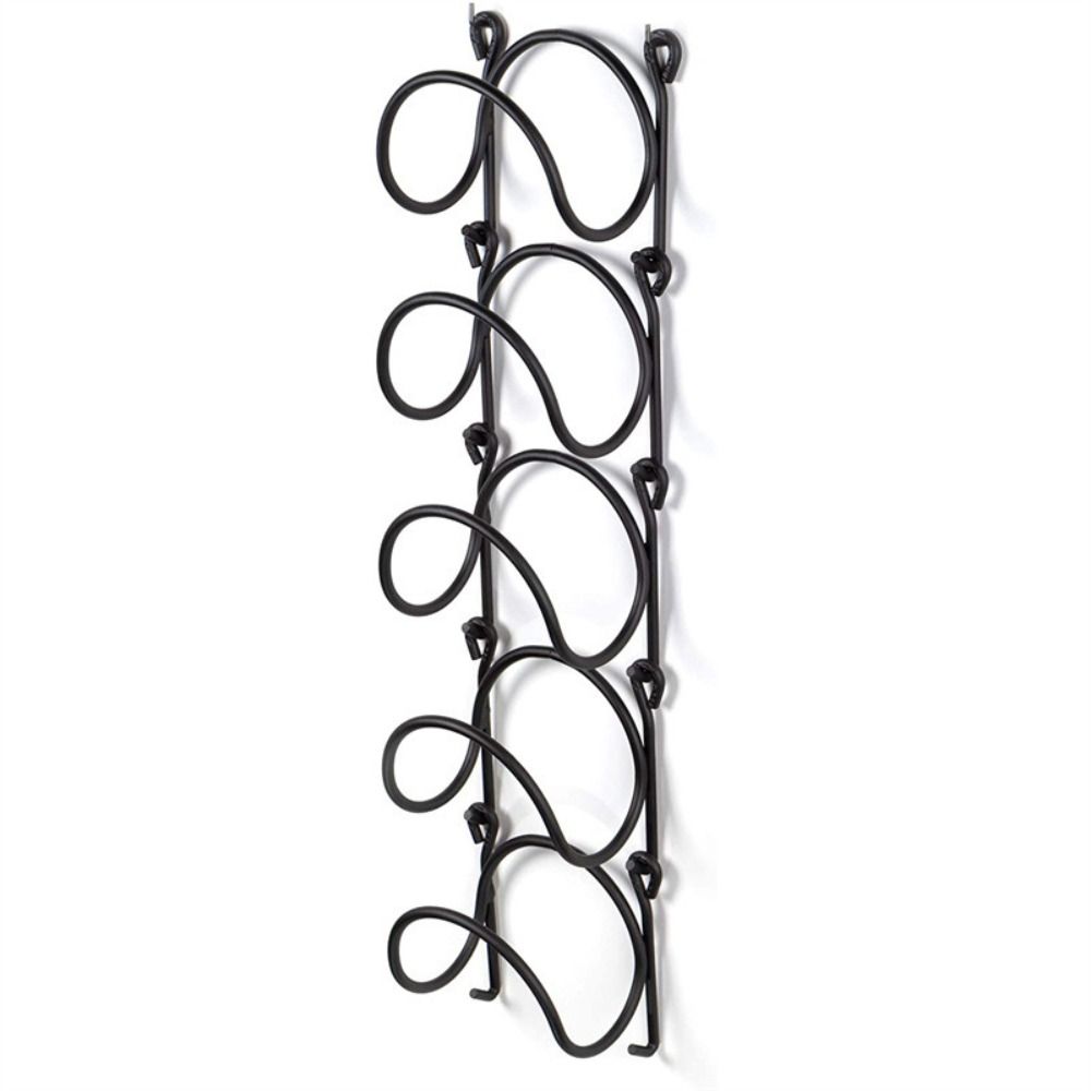 Iron Wine Bottle Holder 5 Layer Wine Display Shelf Versatile Wine Rack Bathroom
