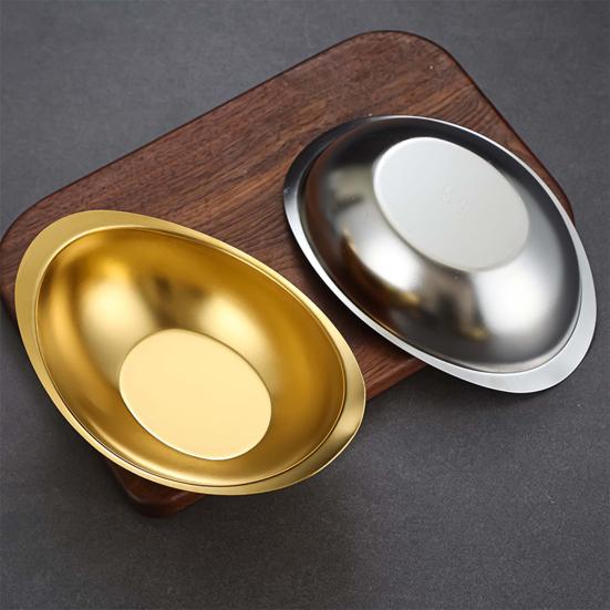 Modern Heat-resistant Reusable 3 Sizes Large Capacity Stainless Steel Tray Kitchen Supplies Salad Bowl