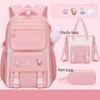 2024 Водонепроницаемый подростковый рюкзак из 3 предметов, модный рюкзак для девочек, женская сумка через плечо, школьный рюкзак для начальной/старшей школы, рюкзаки с защитой позвоночника