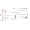 LED TV Stand Sonoma Oak Engineered Wood