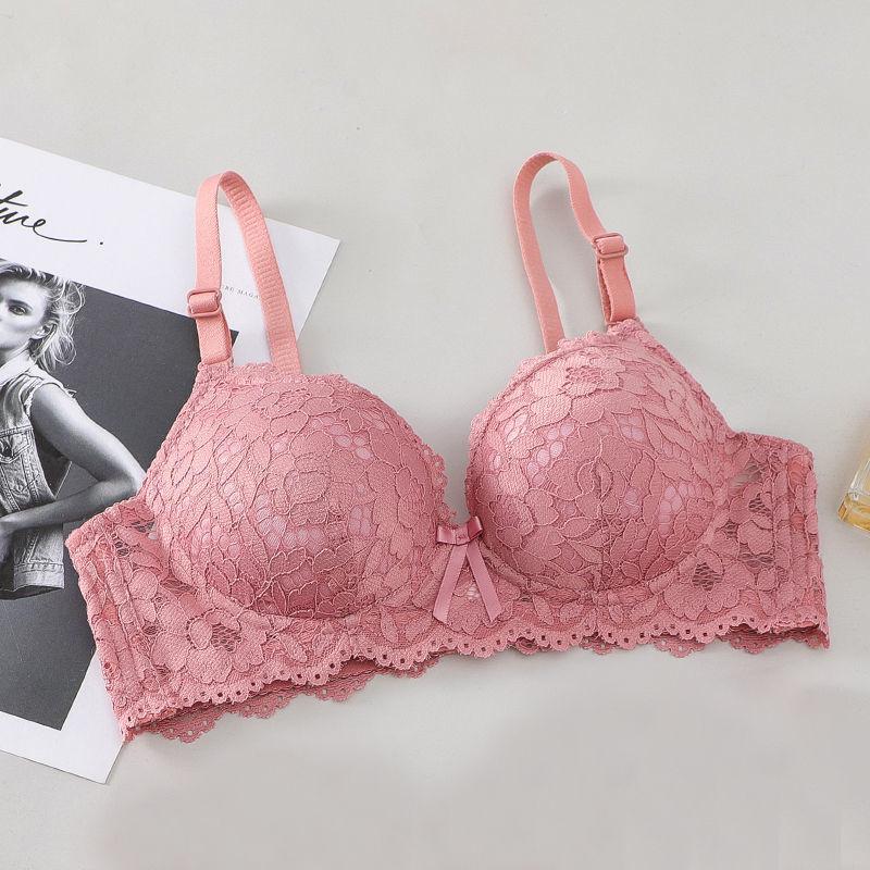 Комплект кружевного бюстгальтера пуш-ап для молодой девушки - Без косточек + Цельный вариант