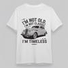 Men's Comfortable Plus Size Classic T-Shirt Vintage Car Timeless Quote Tee