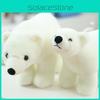 Милая плюшевая игрушка в виде мультяшного белого медведя, очаровательный компаньон для сна, подарок для девочек и детей на день рождения