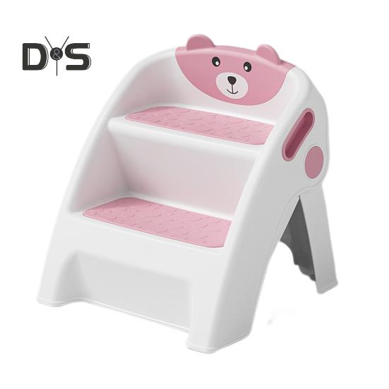 Детская складная лестница-стремянка для ванной комнаты, приучение к горшку, противоскользящая, безопасность малышей, 2 шага, установка-подставка для ног для горшка для детей, способствующая независимости
