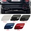 Для Mercedes W205 автомобильный задний бампер буксировочный крюк крышка черный белый для Benz C Class C180 C200 C220 C250 C300 2058850224 2015-