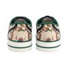 Gucci Теннис 1977 Низкие стильные кеды для скейтбординга Женские Бежево-зеленые 677648 UMB30 9662