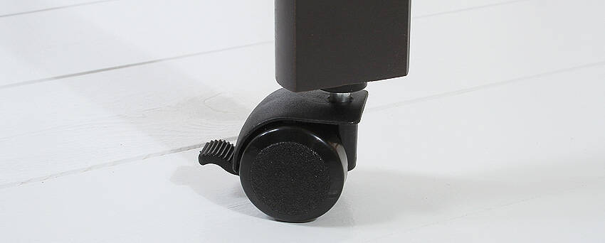 Baby cot wheels - black set of 4