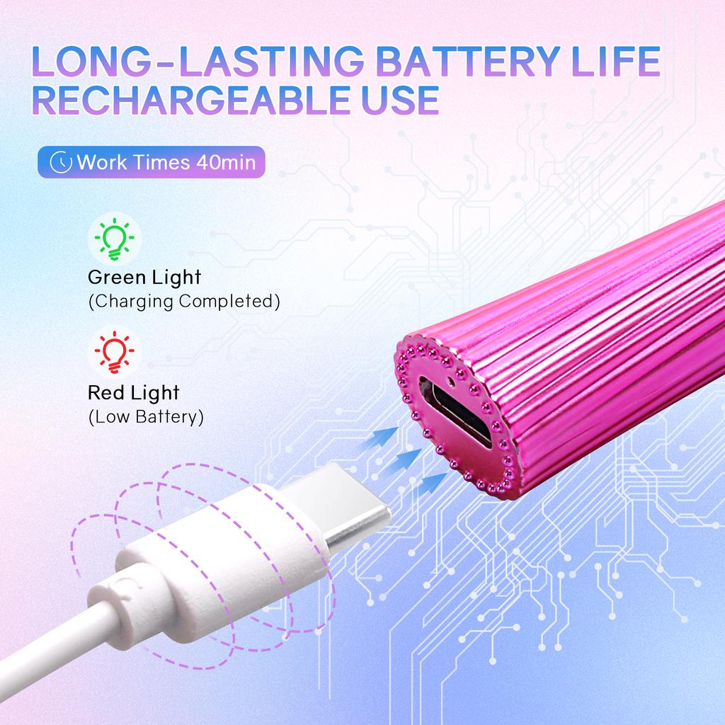 Перезаряжаемый мини-фонарик, сушилка для ногтей, УФ-светодиодная лампа для сушки гелевых ногтей, лампа для сушки лака, маникюрные инструменты для дизайна ногтей