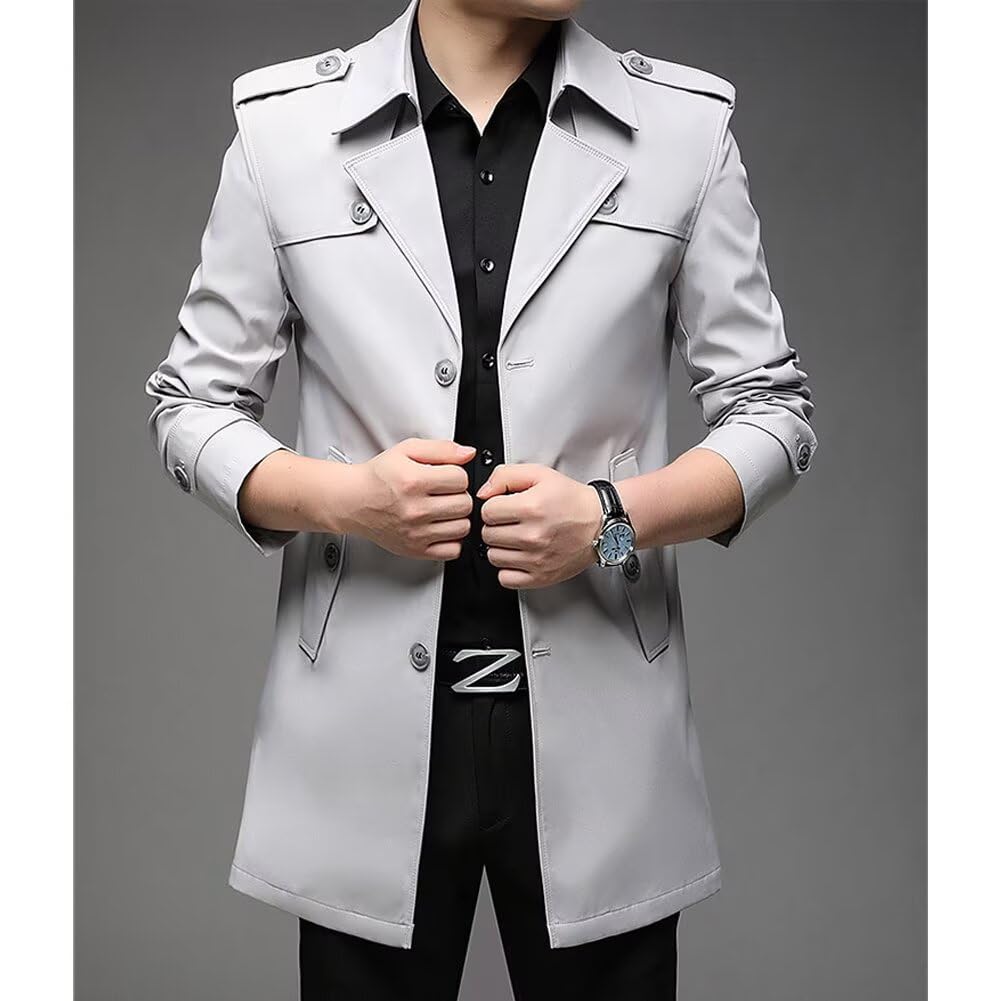 Тренч Quntum AE Ветрозащитный Водоотталкивающий Однотонный Business Casual Клетчатая подкладка Темно-серый 2XL Импорт из Японии Оригинальный