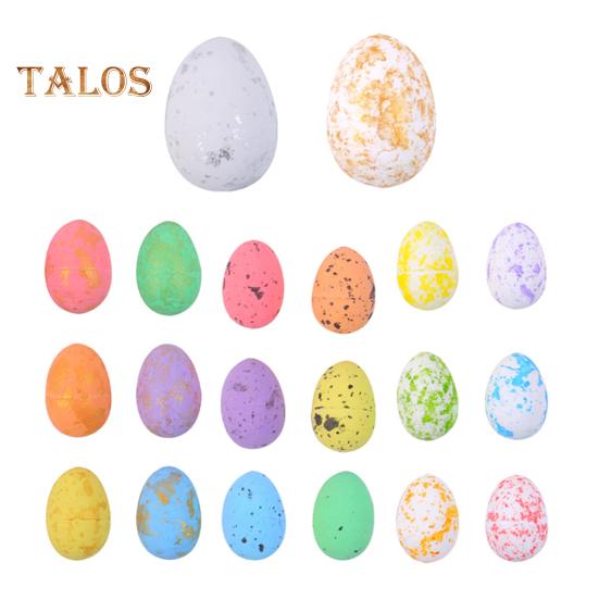 40 шт. поддельных пасхальных яиц, самодельные пенопластовые цветные яйца, наполнители для пасхальных корзин, поддельные пестрые яйца для пасхальных венков, шляп, декора