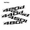 ABS Emblem Glossy Black Car Sticker Badge Decal Body Trunk Decor for BMW 418d 420d 430d 435d 418i 420i 428i 430i 435i 440i BE7